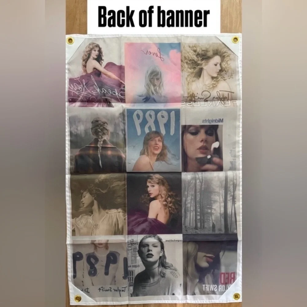 TAYLOR SWIFT POSTER LOVER SHOWGIRL RED HOME WALL DECO KELCE FLAG NWT